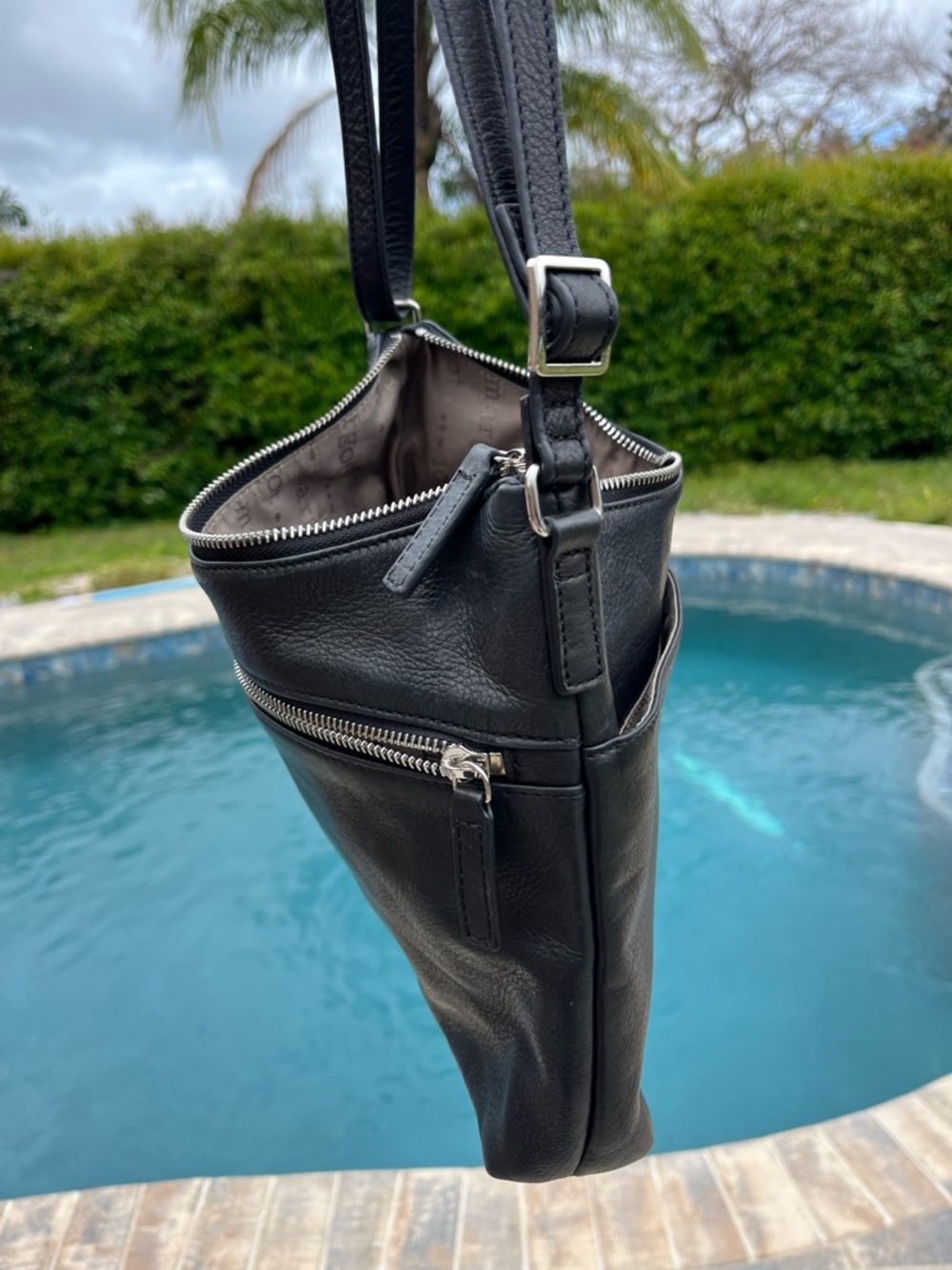 Margot Black Leather Crossbody/Shoulder Bag - Picture 12 of 15